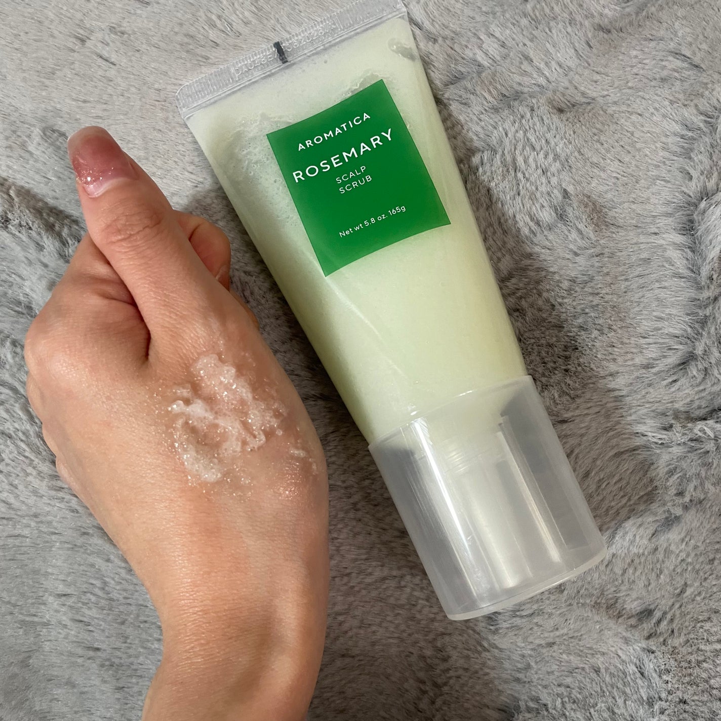 ローズマリー スカルプ スクラブ/AROMATICA/ヘッドスクラブを使ったクチコミ(4枚目)