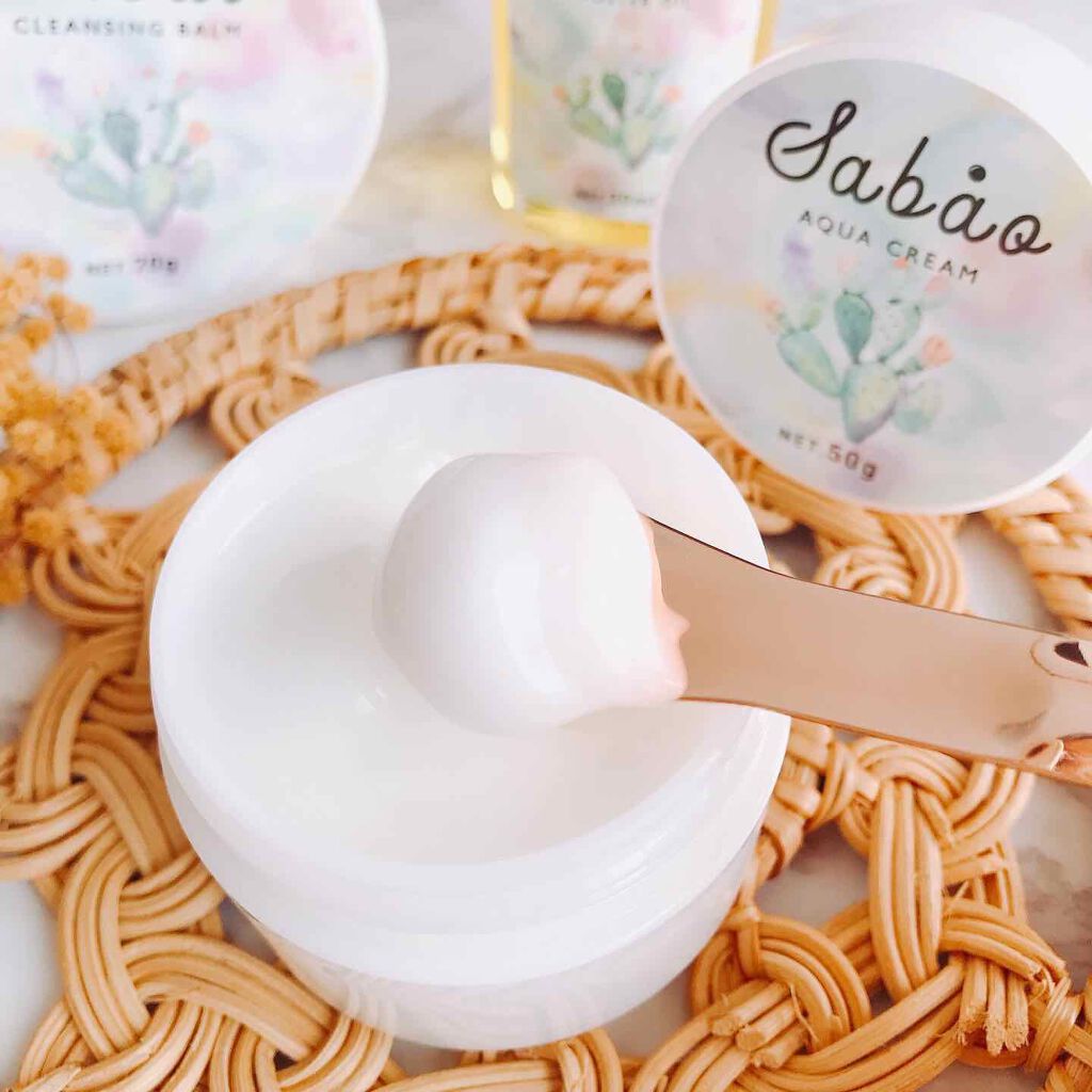 バランシング アクアクリーム/SABAO/フェイスクリームを使ったクチコミ(2枚目)