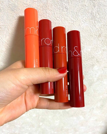 ジューシーラスティングティント/rom&nd/リップティントを使ったクチコミ(1枚目)