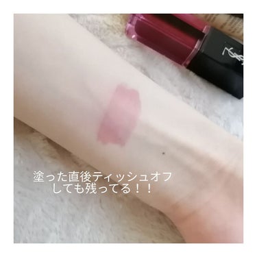 ルージュ ピュールクチュール ヴェルニ ウォーターステイン/YVES SAINT LAURENT BEAUTE/口紅を使ったクチコミ（4枚目）