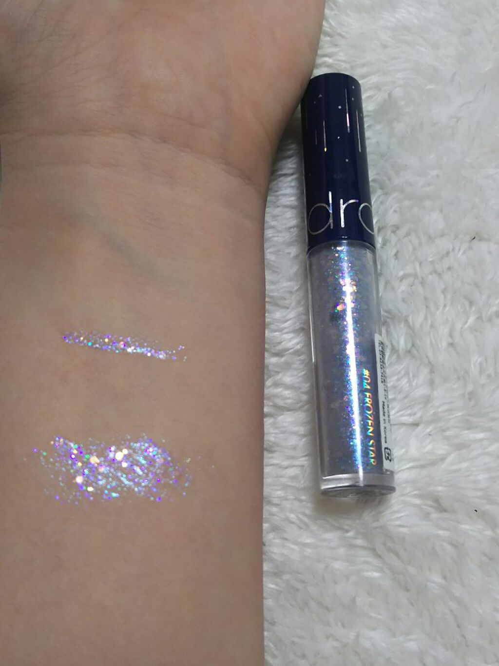 リキッド グリッター シャドウ/rom&nd/グリッターを使ったクチコミ（2枚目）