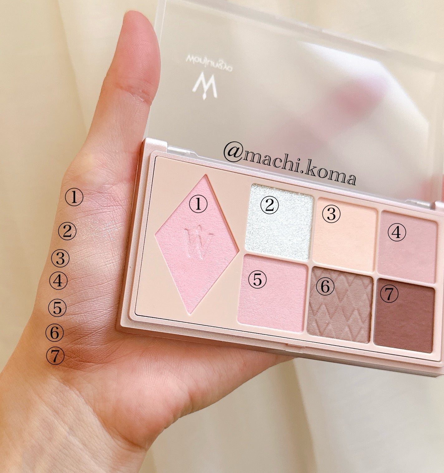 ウォンジョンヨ W デイリームードアップパレット /Wonjungyo/アイシャドウパレットを使ったクチコミ(2枚目)