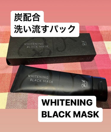 B/H COLLECT ホワイトニング ブラック マスクのクチコミ「肌のくすみが気になるかたに
おすすめの洗い流すパック

炭を配合した薬用美白マスク

WHIT.....」（1枚目）