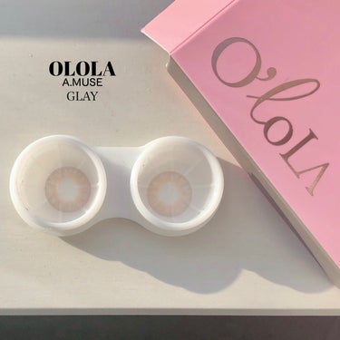 OLOLA アミューズ(A.Muse)のクチコミ「色素薄い系！高発色なのに瞳に馴染む⁈カラコンの乾燥感に悩む方に使って欲しいカラコン

OLOL.....」（2枚目）