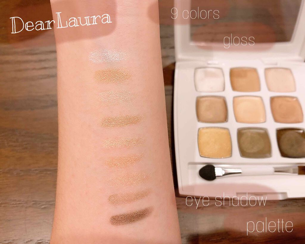 9colors グロスアイシャドウパレット/ディアローラ/ジェル・クリームアイシャドウを使ったクチコミ（1枚目）