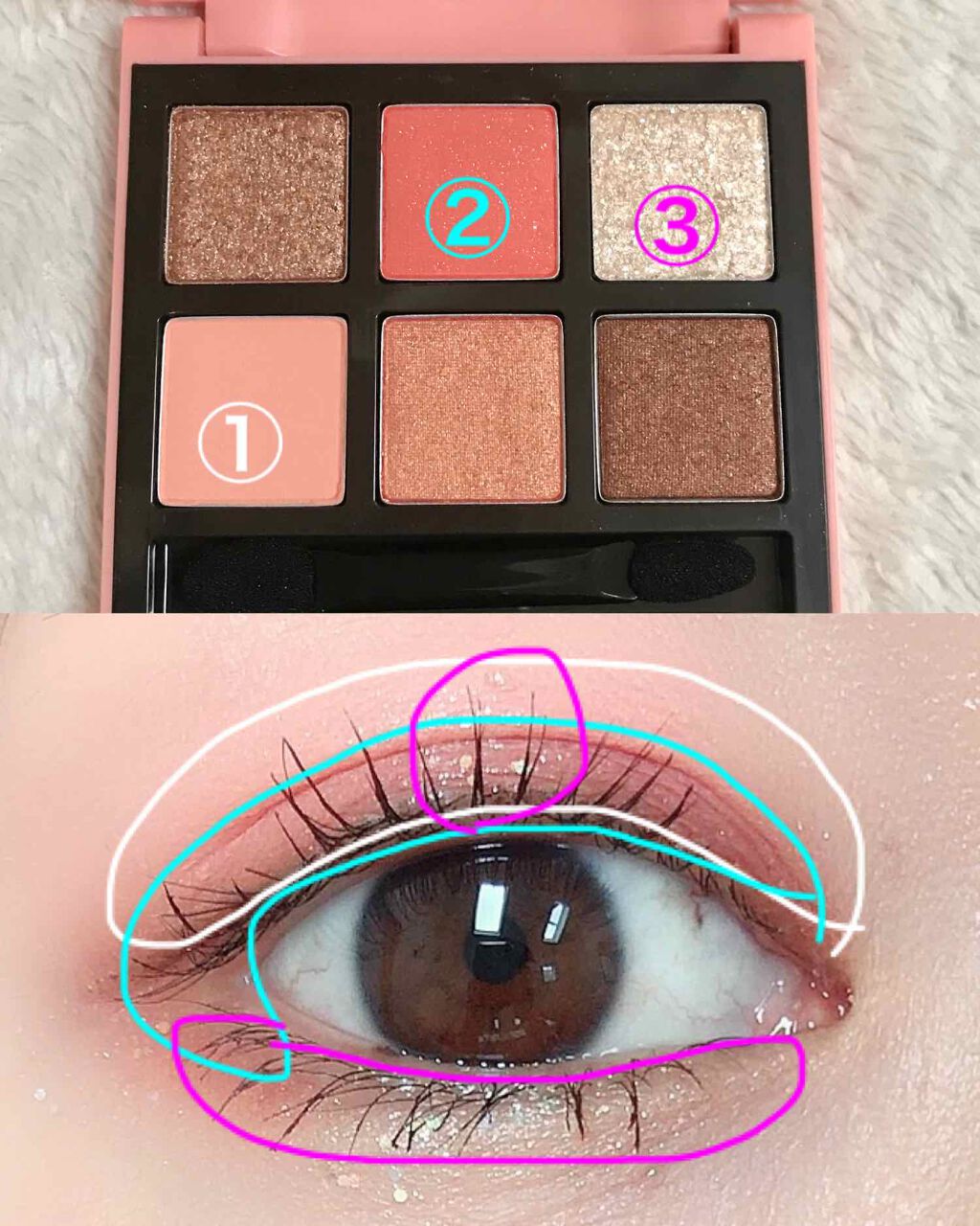 ハート プレイカラーアイズ/ETUDE/アイシャドウパレットを使ったクチコミ(3枚目)