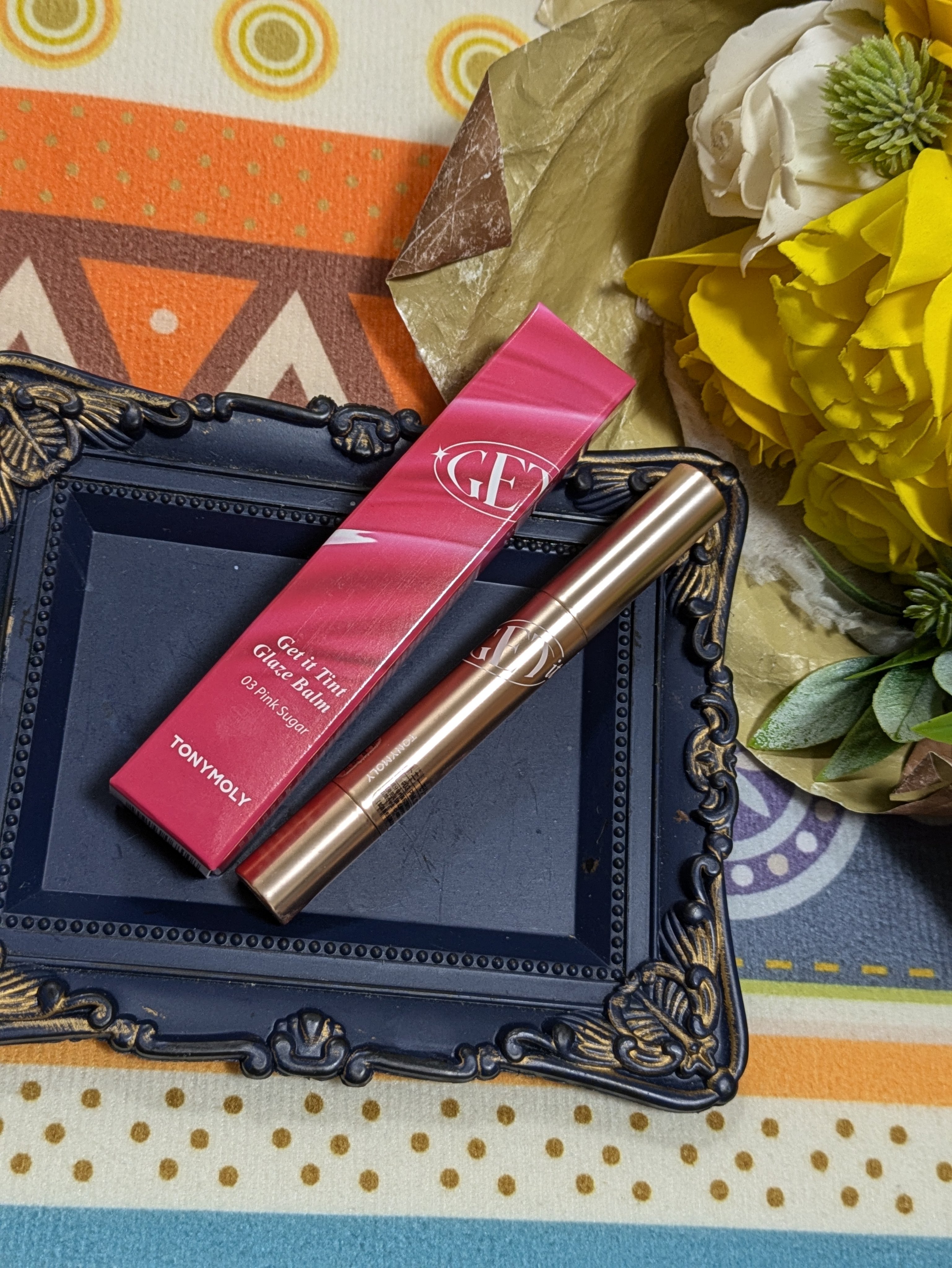 ゲットイットティントグレーズバーム/TONYMOLY/リップティントを使ったクチコミ（3枚目）