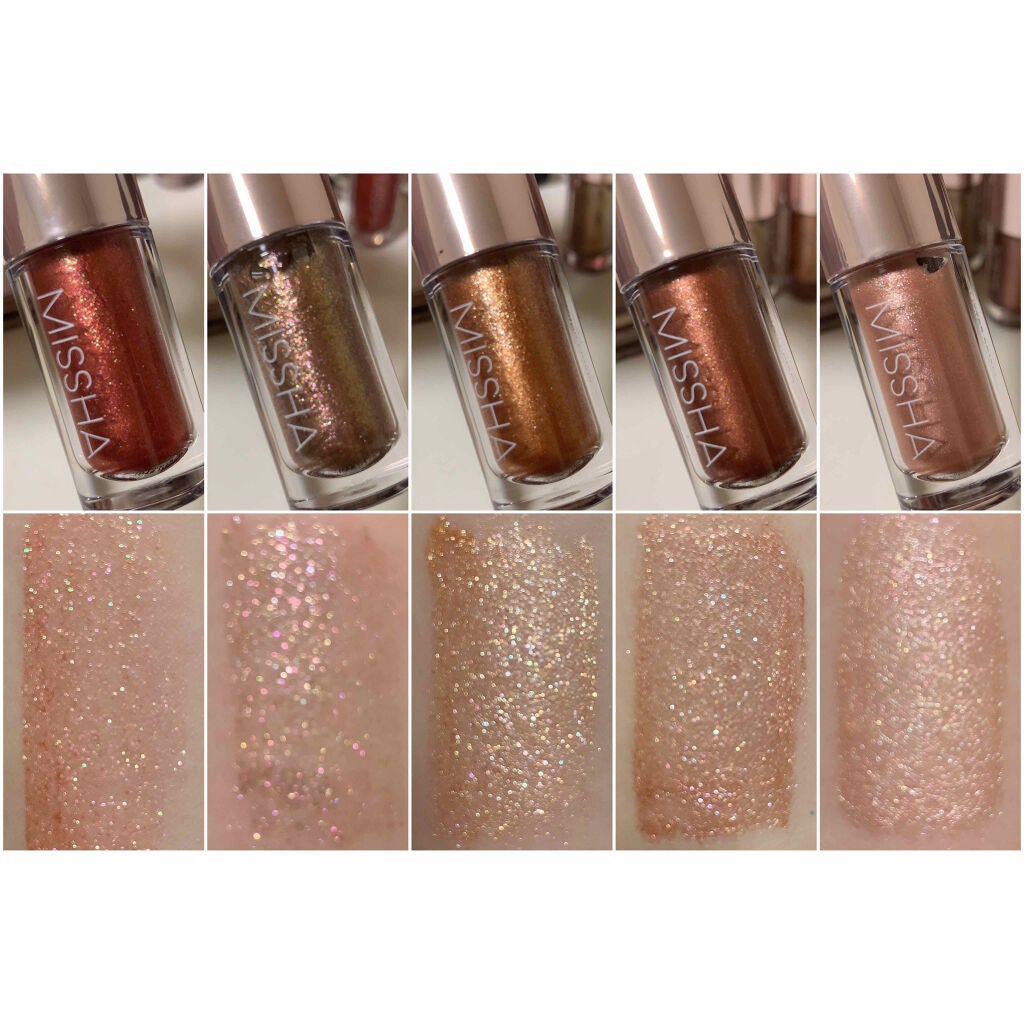 グリッタープリズム リキッド/MISSHA/グリッターを使ったクチコミ(3枚目)