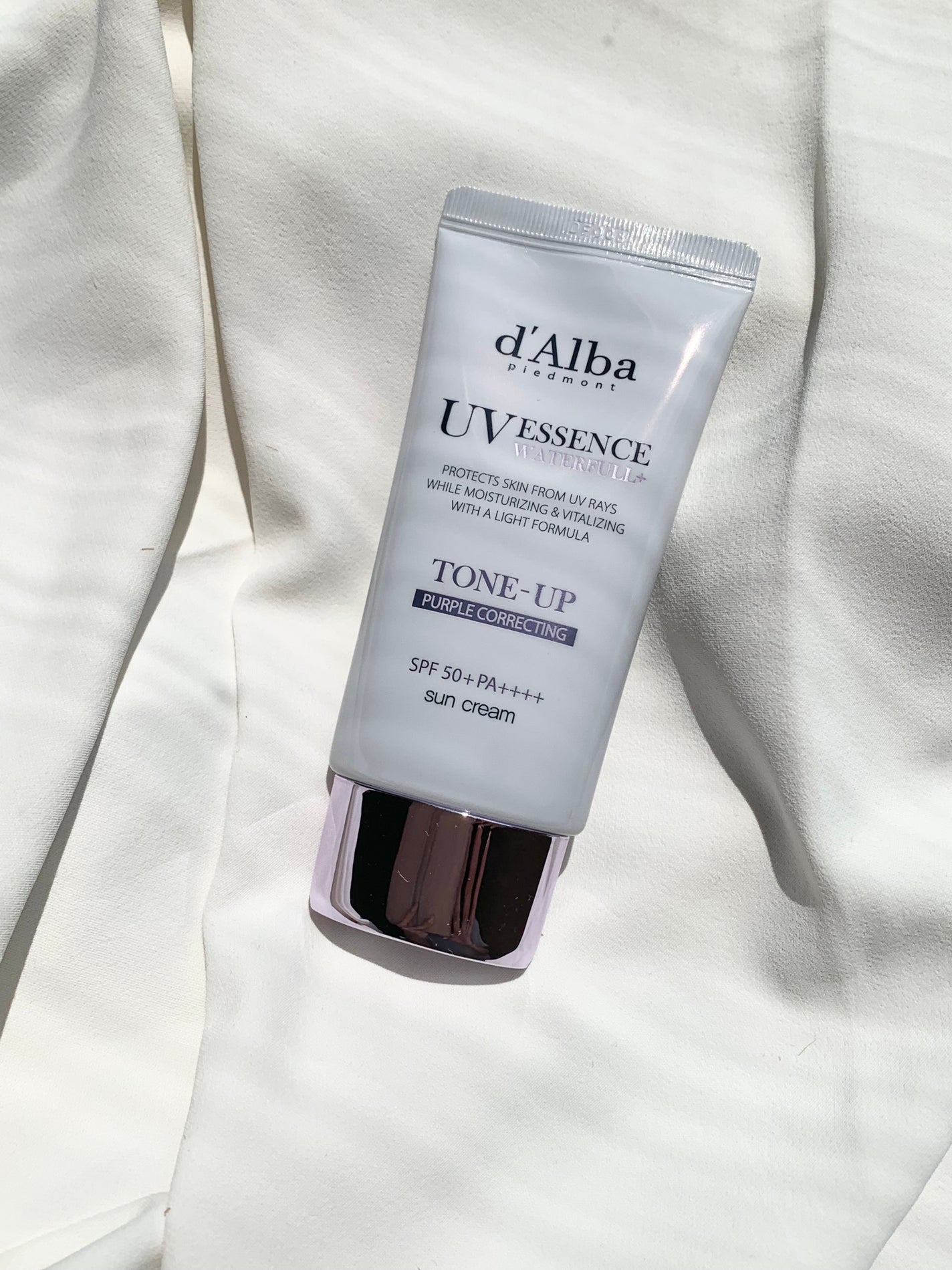 ダルバ ウォータフル トーンアップ サンクリーム(パープル)/ダルバ/日焼け止めクリームを使ったクチコミ(2枚目)