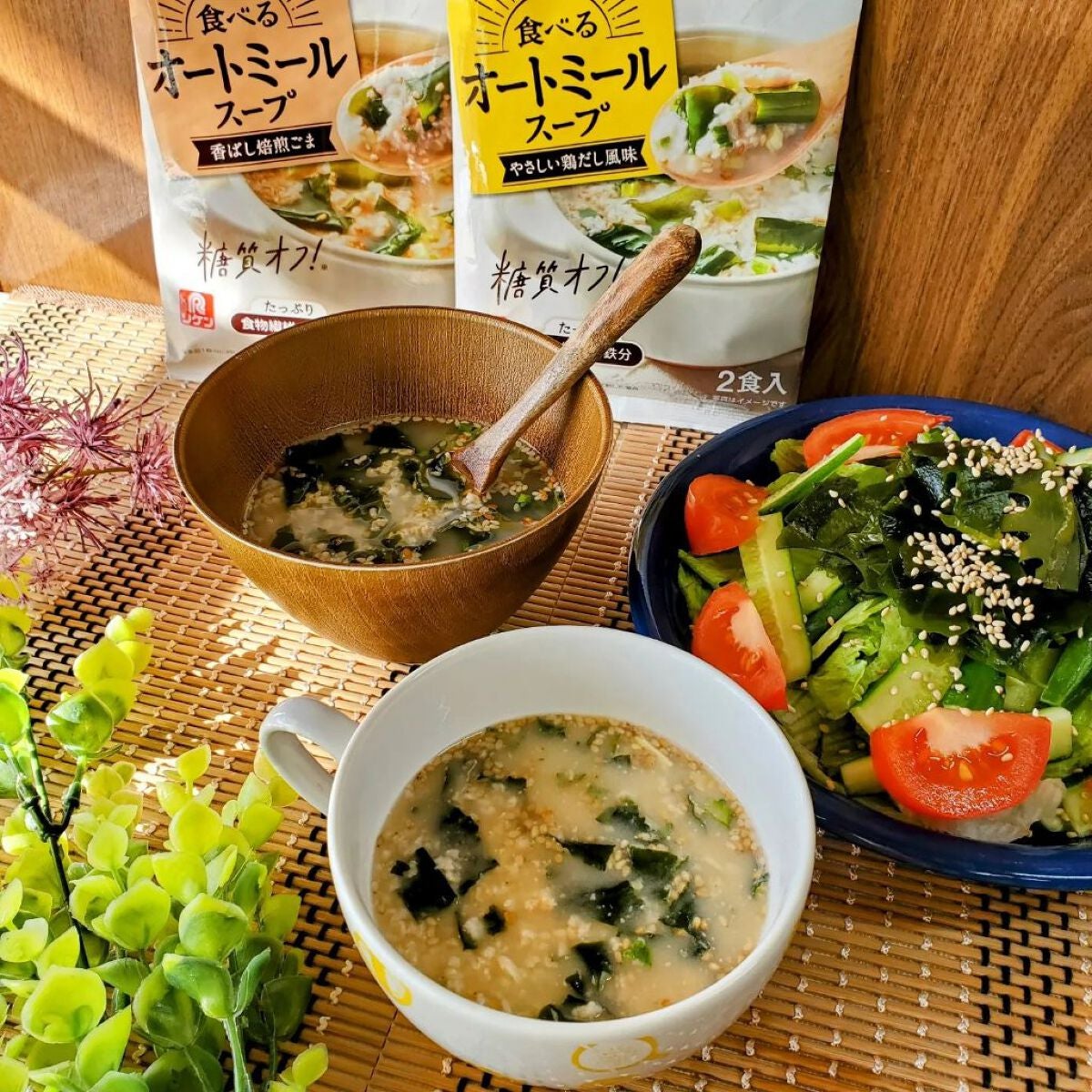 ぷにゃんこ主婦【フォロバ】 on LIPS 「理研ビタミン/リケン食べるオートミールスープやさしい鶏だし風味..」(6枚目)