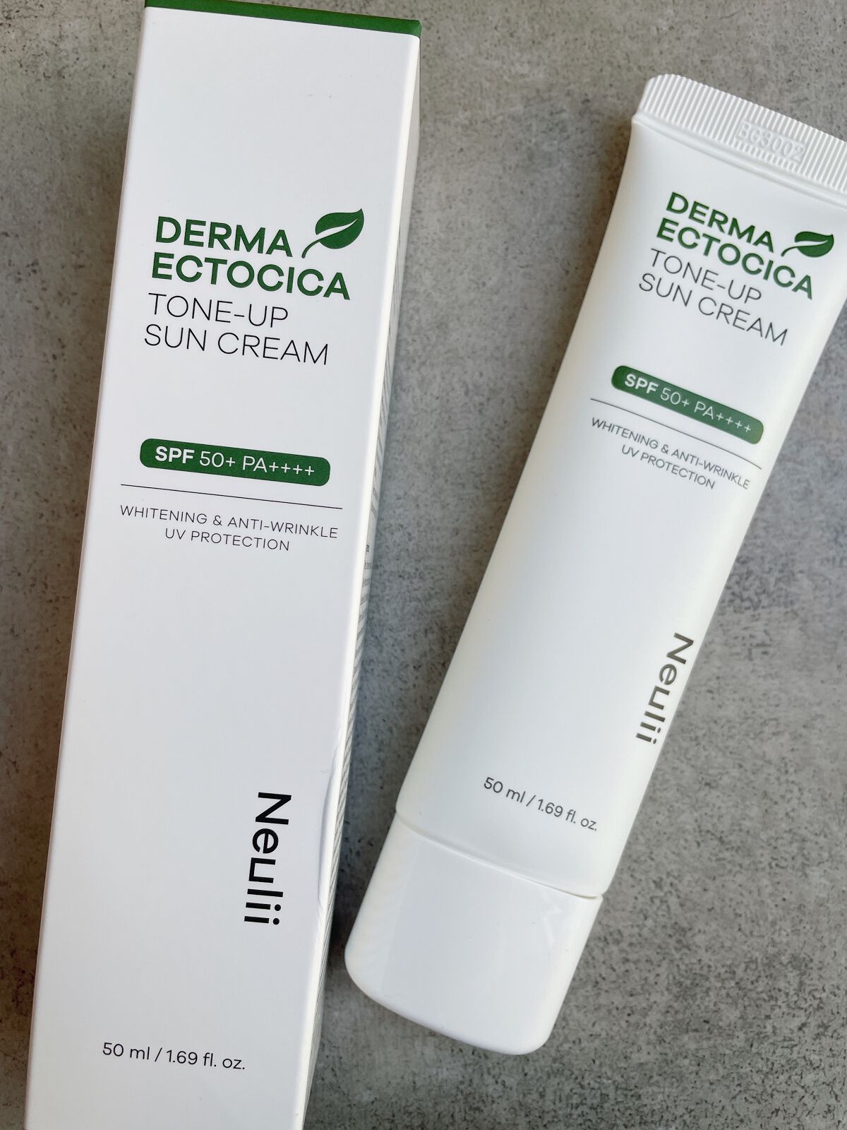 ダーマエクトシカトーンアップサンクリーム/Neulii/日焼け止めクリームを使ったクチコミ（1枚目）