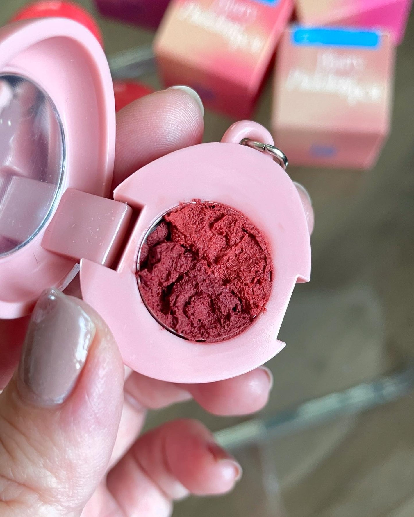 リップアンドチーク ブラーリープリンポット/fwee/口紅を使ったクチコミ(8枚目)