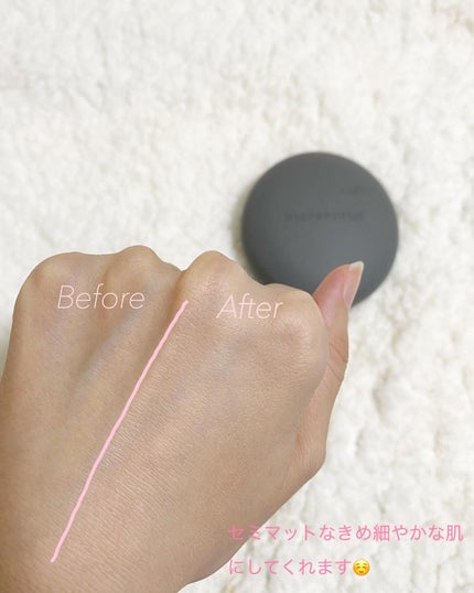 ナチュラルスキンフィットクッション/inersential/クッションファンデーションを使ったクチコミ(4枚目)