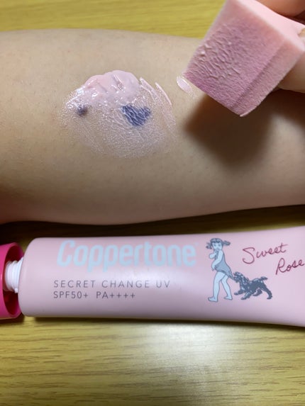コパトーン シークレットチェンジUV スイートローズ/コパトーン/日焼け止めジェルを使ったクチコミ(3枚目)