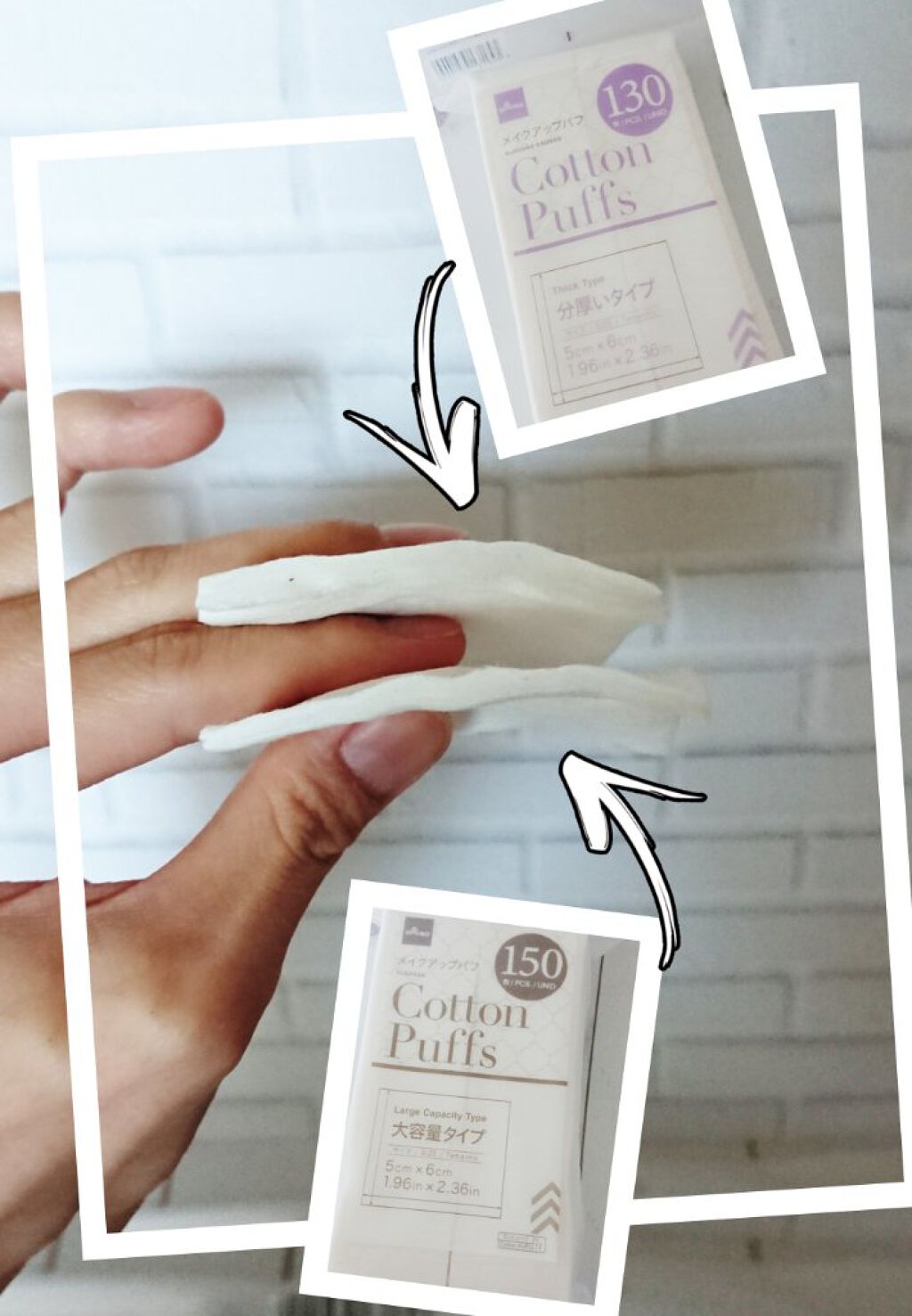 メイクアップパフ/DAISO/コットンを使ったクチコミ(4枚目)