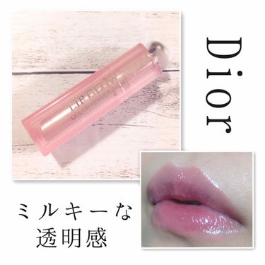 Dior 【旧】ディオール アディクト リップ グロウのクチコミ「自然な血色感💄💓

ディオール アディクトリップグロウ 01


01番が大好き💕
白みピンク.....」（1枚目）