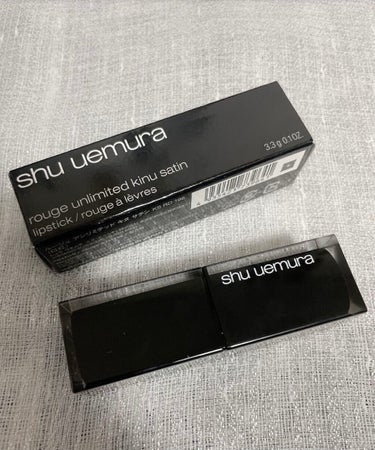 ルージュ アンリミテッド キヌ サテン/shu uemura/口紅を使ったクチコミ（3枚目）