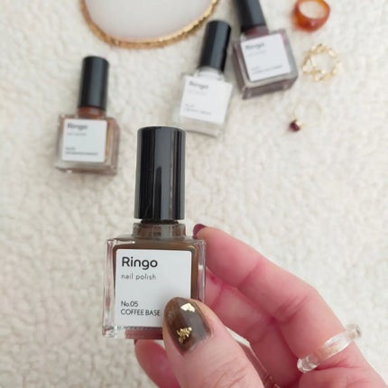 あちゃみん on LIPS 「ショコラネイル…| ᐕ)·Ringonailpolishの新色..」(4枚目)