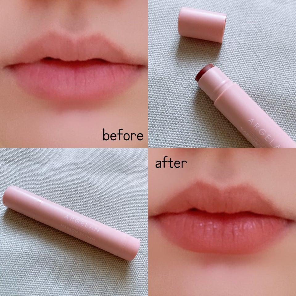 オーガニックカラーリップスティック/アルジェラン/口紅を使ったクチコミ(4枚目)