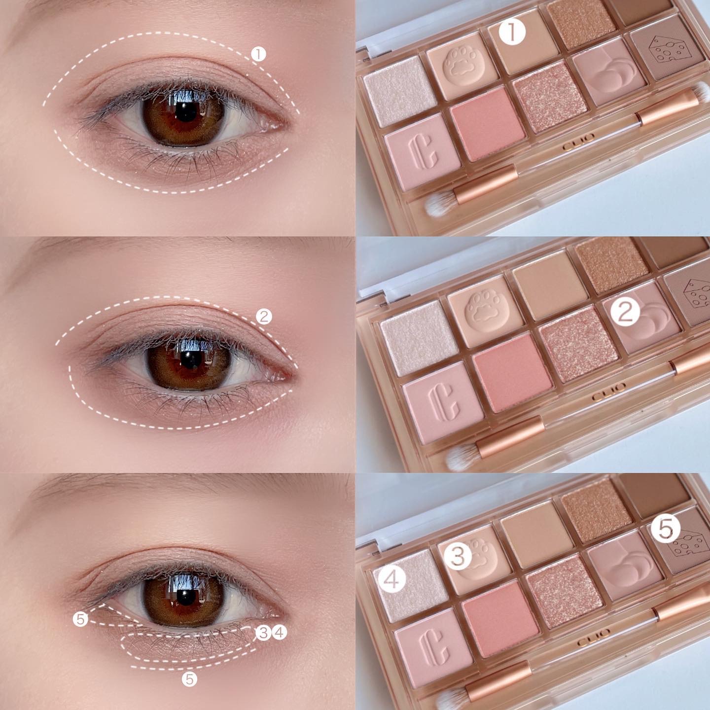 プロ アイ パレット 19 NAPPING CHEESE/CLIO/アイシャドウパレットを使ったクチコミ（3枚目）