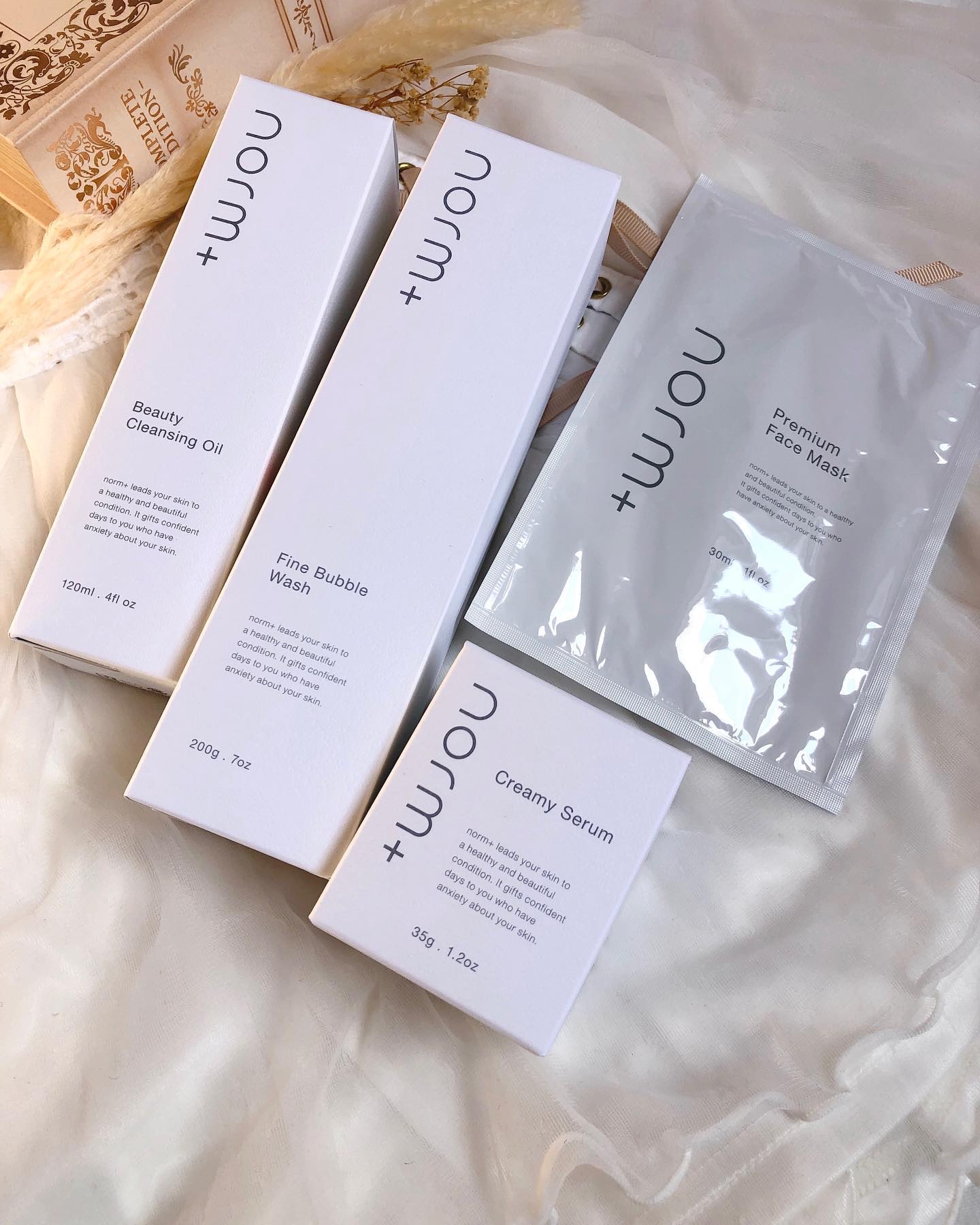 ノームプラス norm+    化粧水+フェイスマスク 試してみた】norm+ プレミアムフェイスマスクの効果・肌質別の