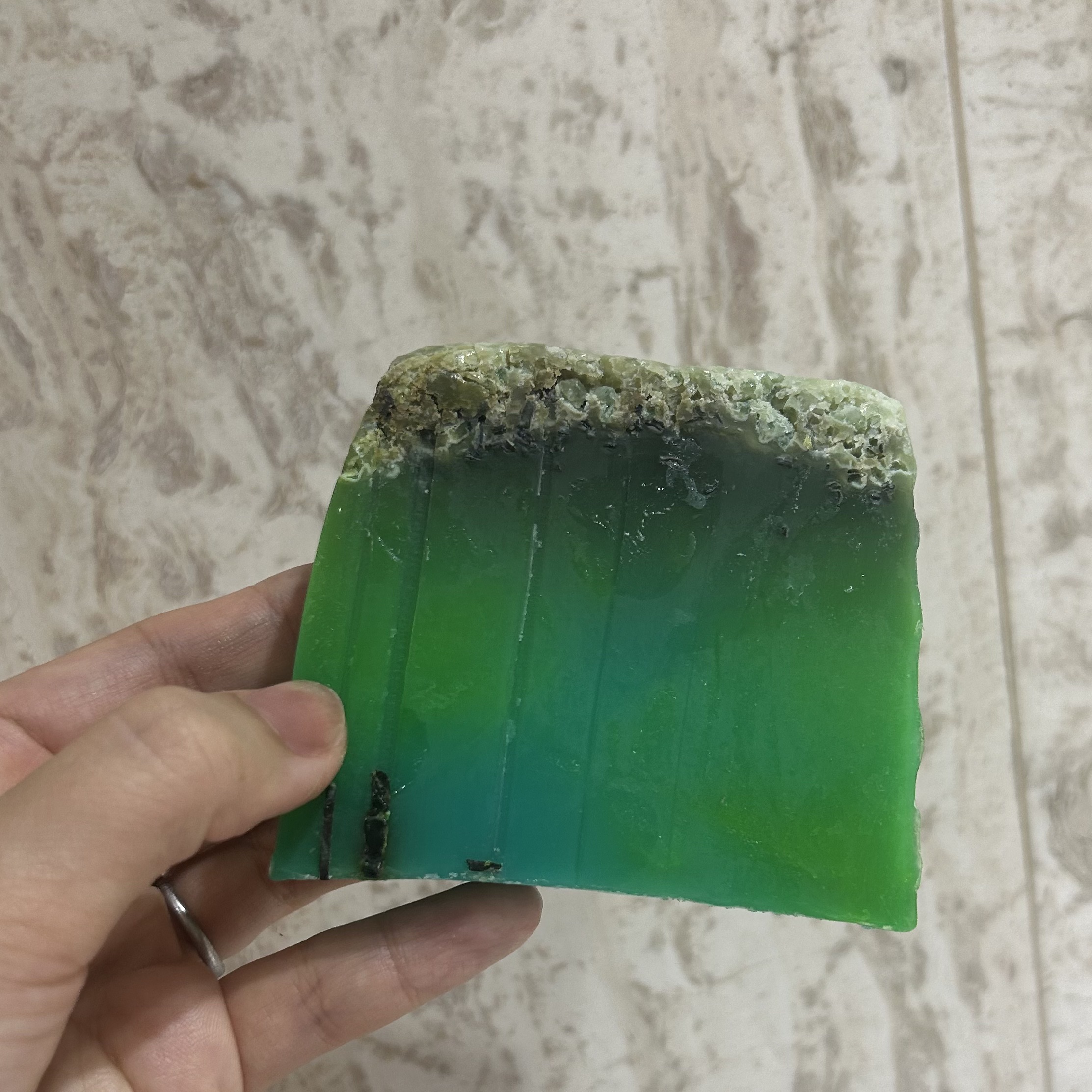 ラッシュ シーベジタブルのクチコミ「海の宝石みたいにきれいな色と、
フレッシュなライムみたいな香りに惹かれて
選んだのが、このラッ.....」（3枚目）