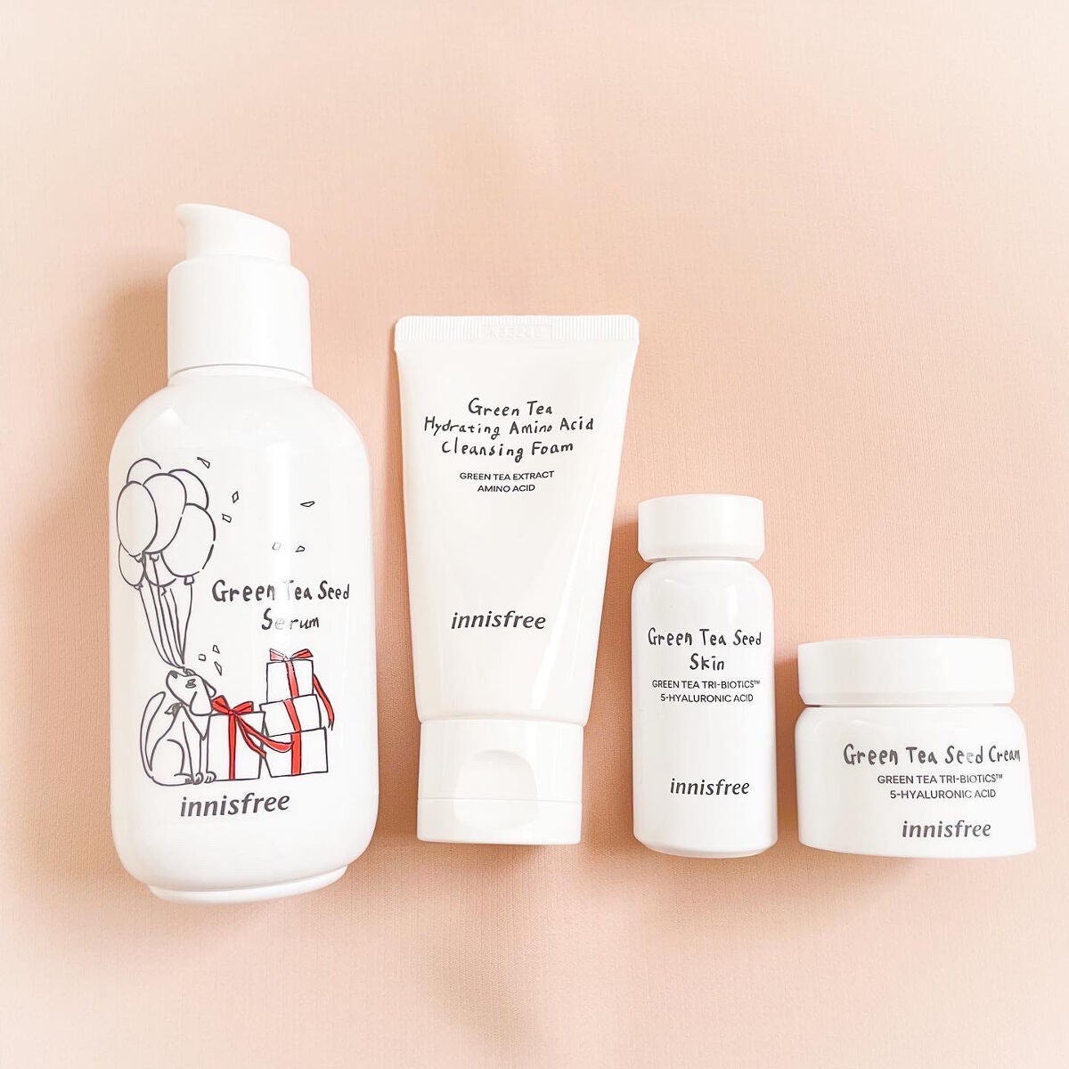 グリーンティーシード セラム N スペシャルセット/innisfree/スキンケアキットを使ったクチコミ(4枚目)