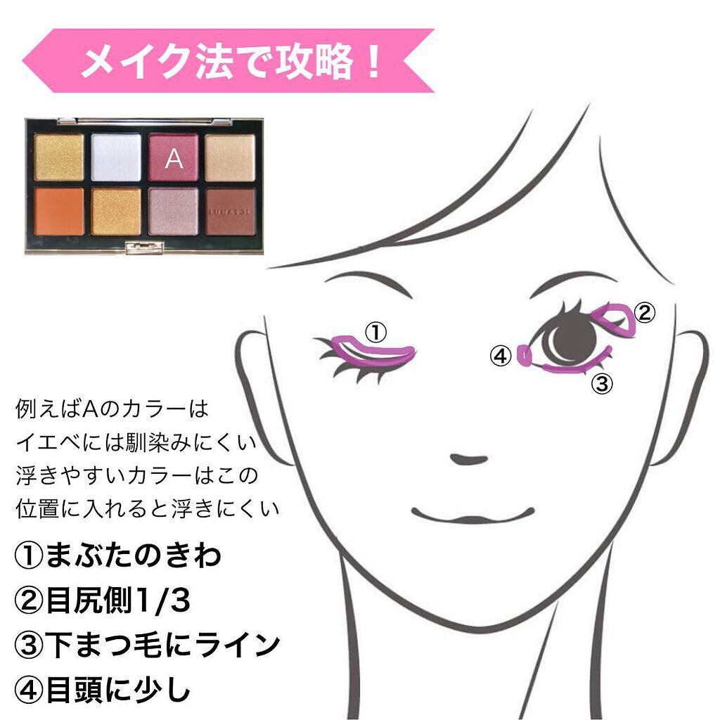 アイカラーレーション スペシャルエディション/LUNASOL/アイシャドウパレットを使ったクチコミ（3枚目）