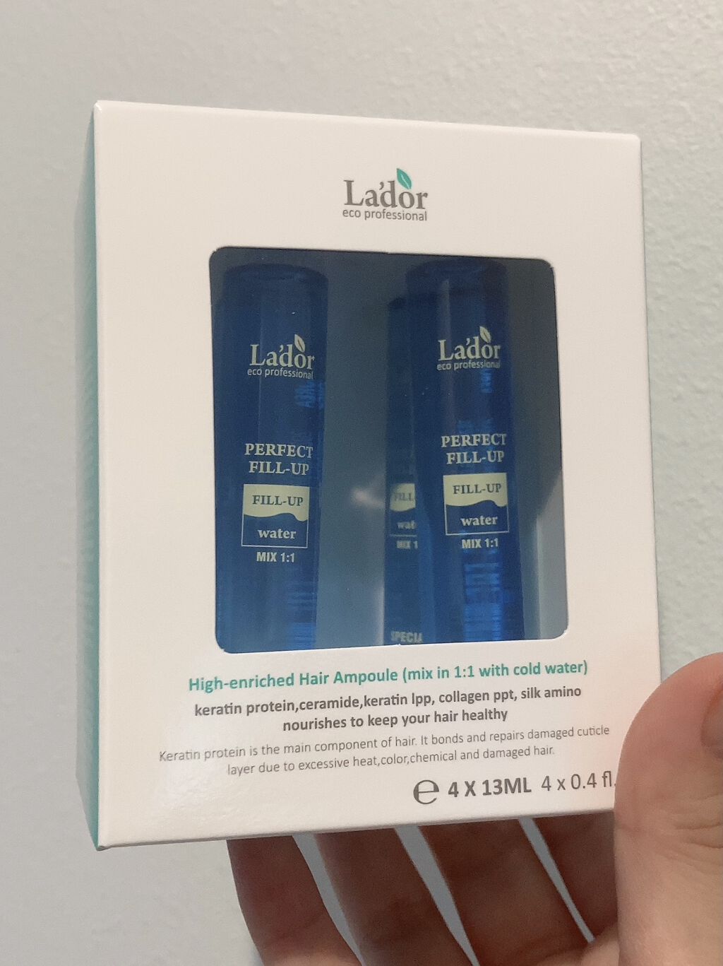 PERFECT HAIR FILL-UP/La'dor/洗い流すヘアトリートメントを使ったクチコミ（1枚目）