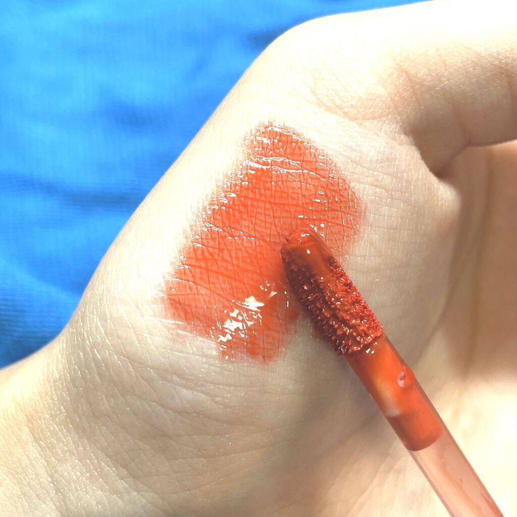 ジューシーラスティングティント/rom&nd/リップティントを使ったクチコミ（2枚目）