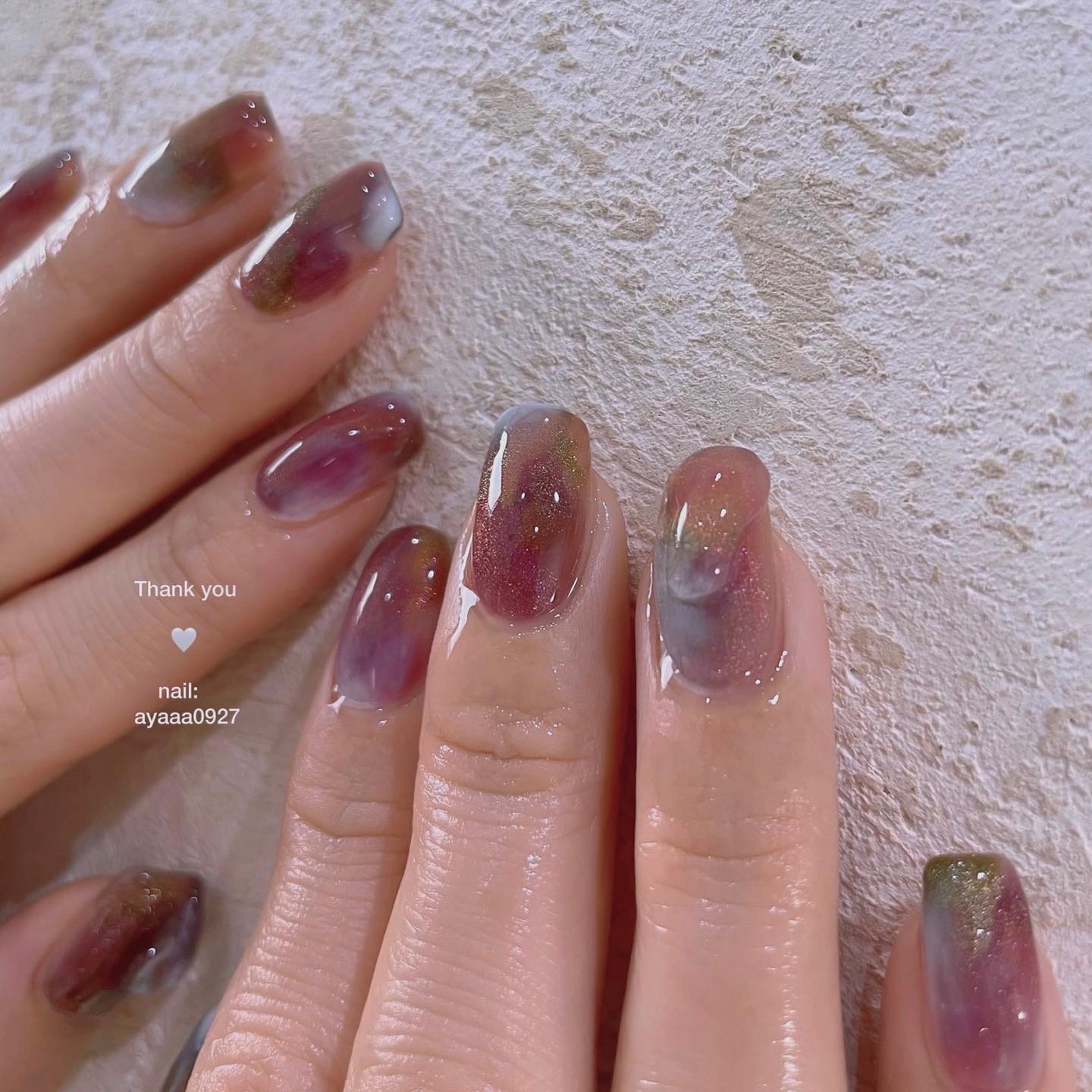 #うるうるネイル,#ワンホンネイル,#ぷくぷくネイルのネイルデザイン