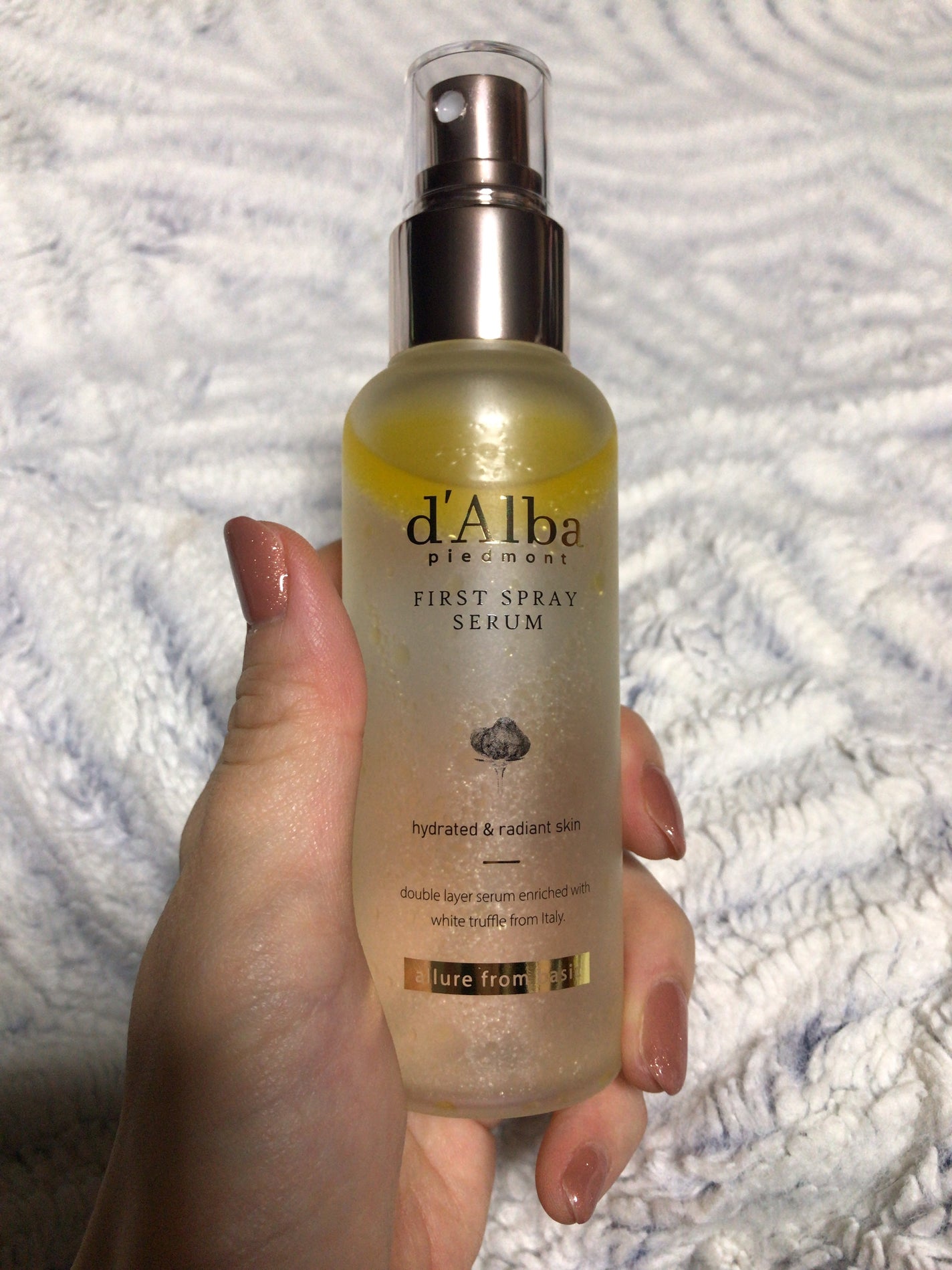 ダルバ ホワイトトリュフファーストスプレーセラム/ダルバ/ミスト状化粧水を使ったクチコミ(1枚目)