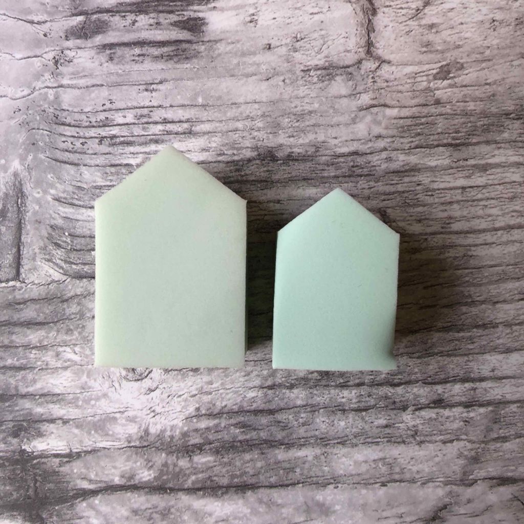 メイクアップアップスポンジ バリューパック、アソート 25個/DAISO/パフ・スポンジを使ったクチコミ（2枚目）