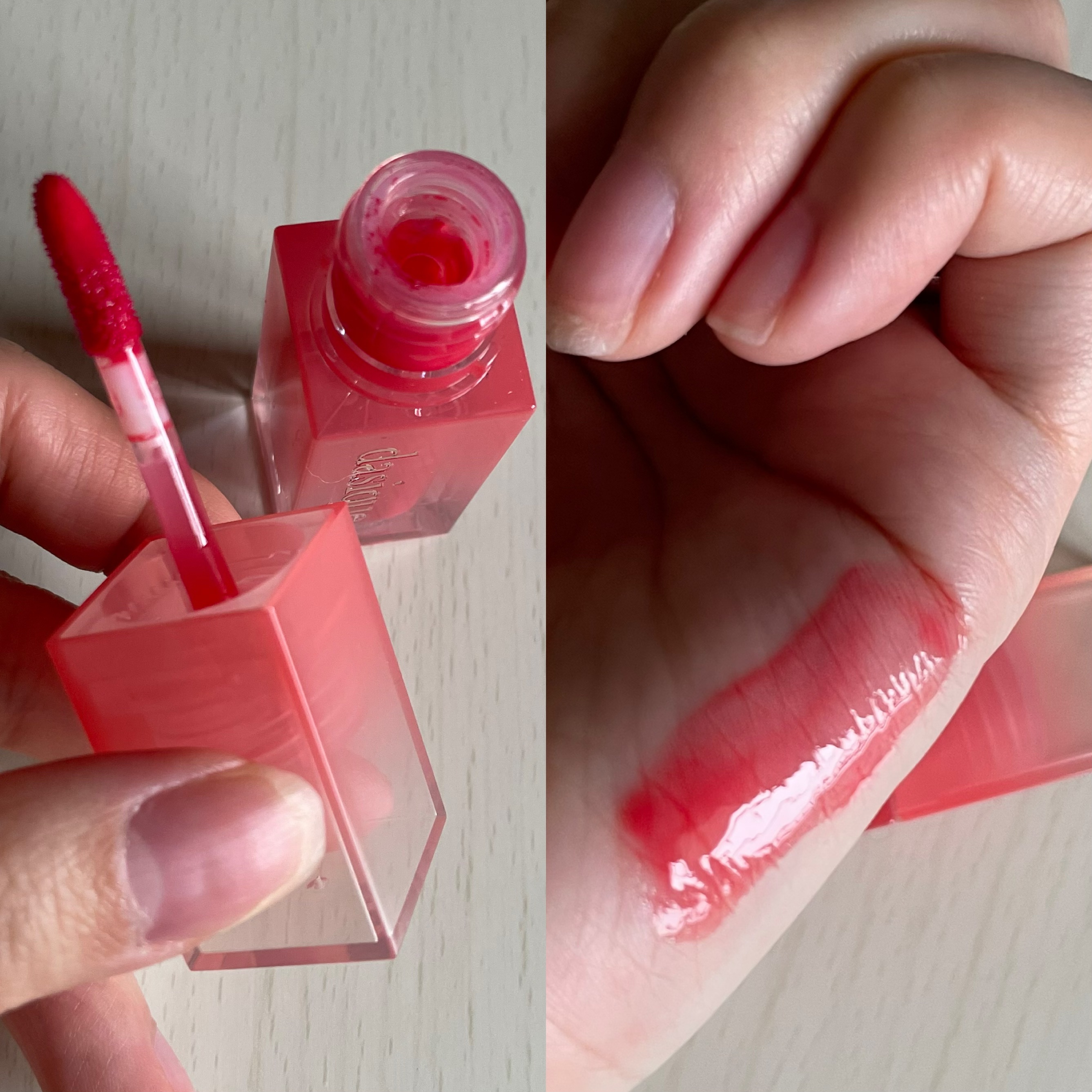 ジューシーデュイティント 07 チェリーソーダ/dasique/リップティントを使ったクチコミ（2枚目）