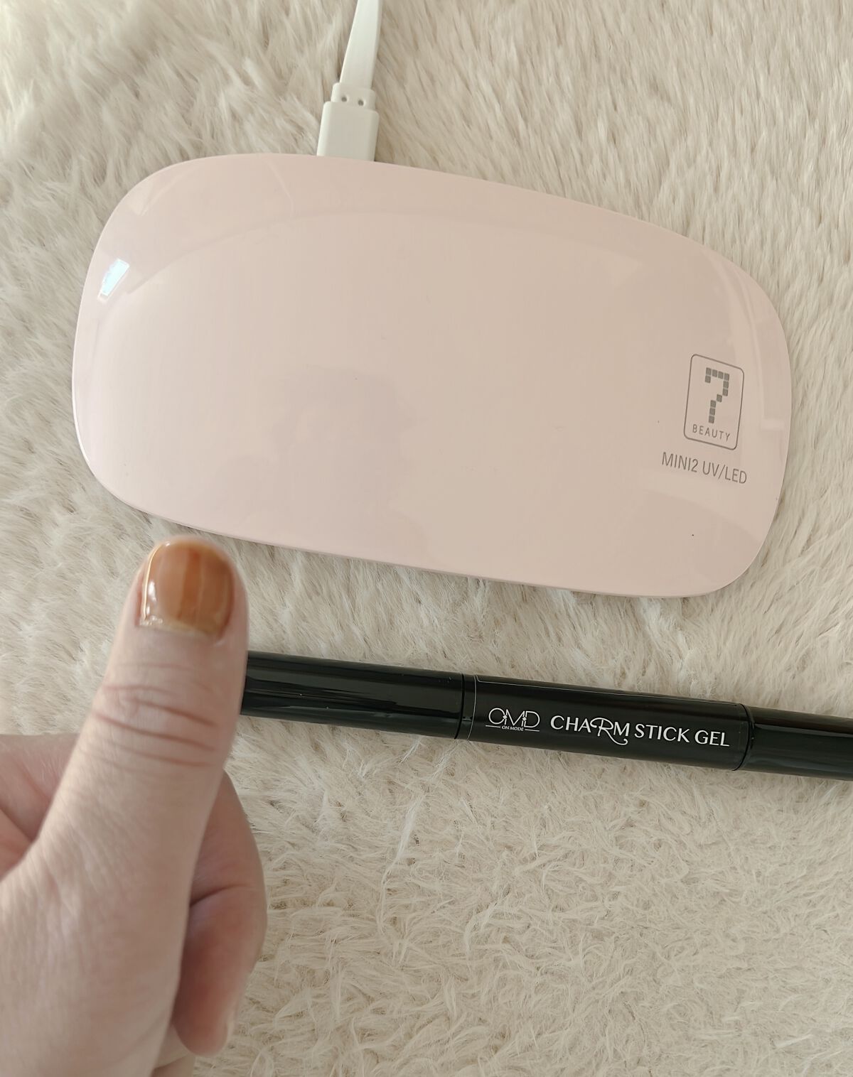 チャームスティックジェル #28 キャメルクリア/OMD/オールインワンネイルを使ったクチコミ（2枚目）