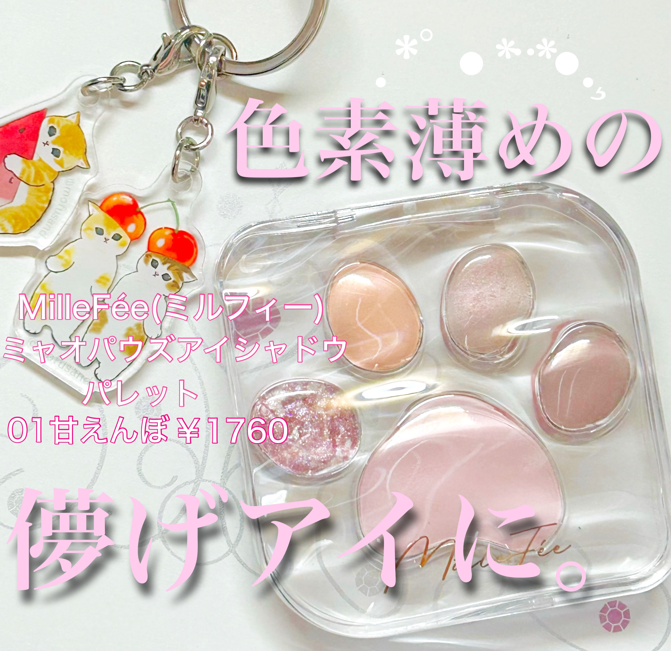 ミャオパウズアイシャドウパレット/MilleFée/アイシャドウパレットを使ったクチコミ（1枚目）