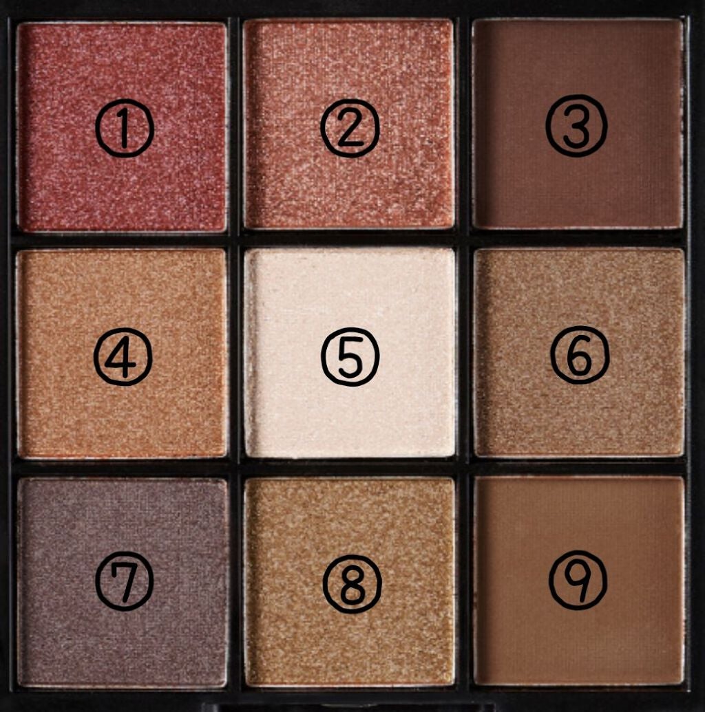 UR GLAM BLOOMING EYE COLOR PALETTE/U R GLAM/アイシャドウパレットを使ったクチコミ(2枚目)