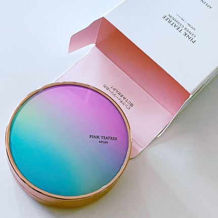 ピンクティーツリーカバークッション/APLIN/クッションファンデーションを使ったクチコミ(2枚目)