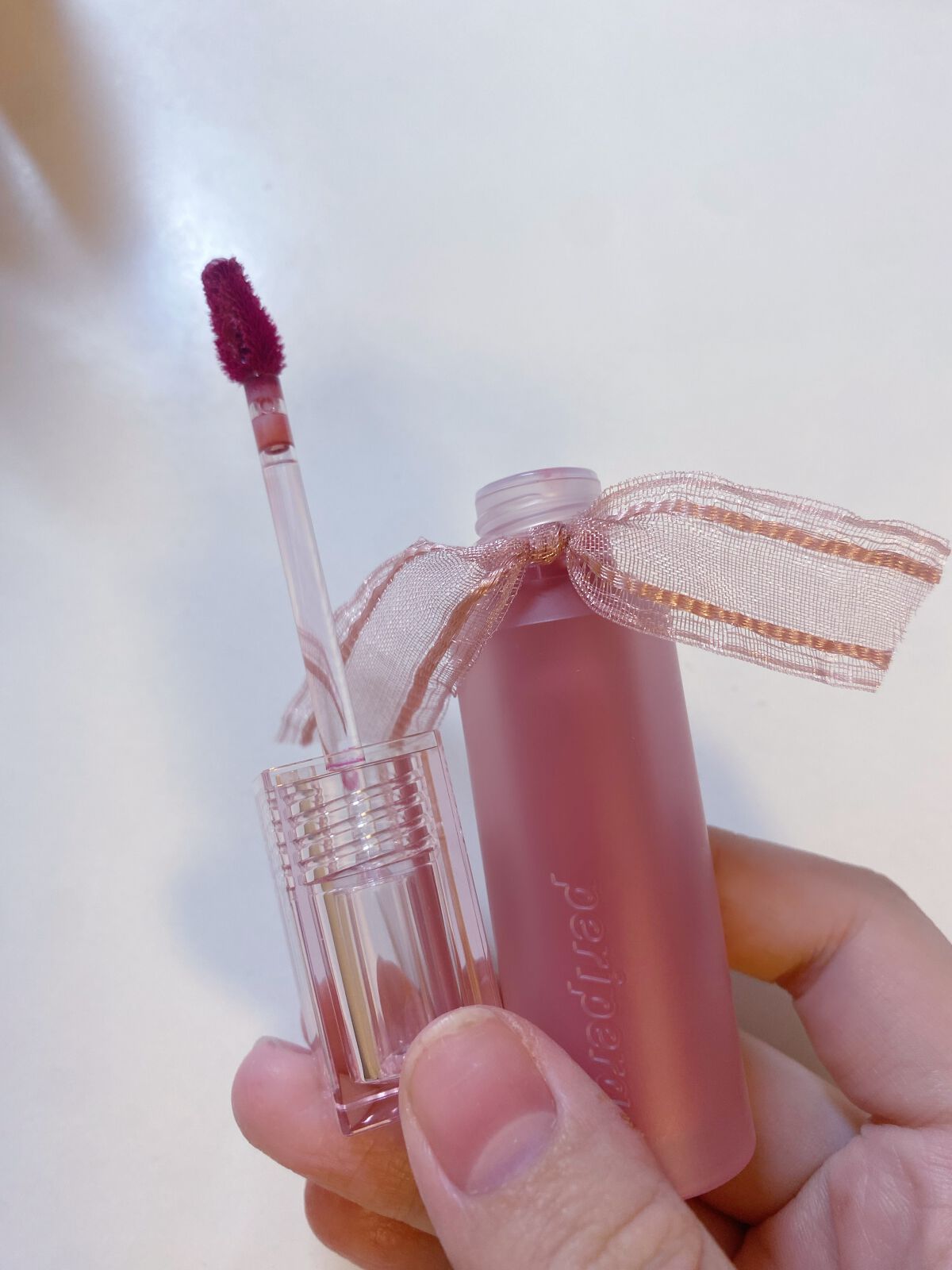 ウォーター ベアー ティント/PERIPERA/リップティントを使ったクチコミ(4枚目)