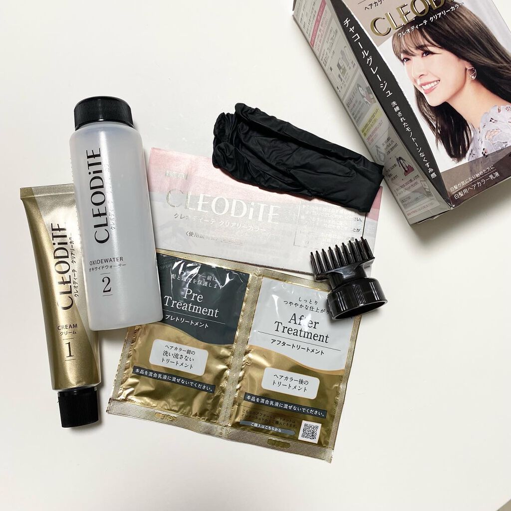 クリアリーカラー (白髪用) /クレオディーテ/ヘアカラーを使ったクチコミ（2枚目）