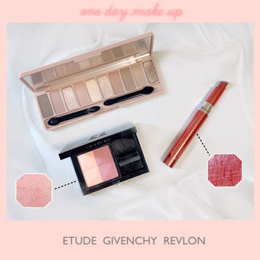 ある日のメイク🧸

■ETUDE
プレイカラーアイシャドウ
オータムクローゼット
■GIVENCHY
プリズム・ブラッシュ
06　ロマンティカ
■レブロン
ウルトラHDジェルリップカラー
