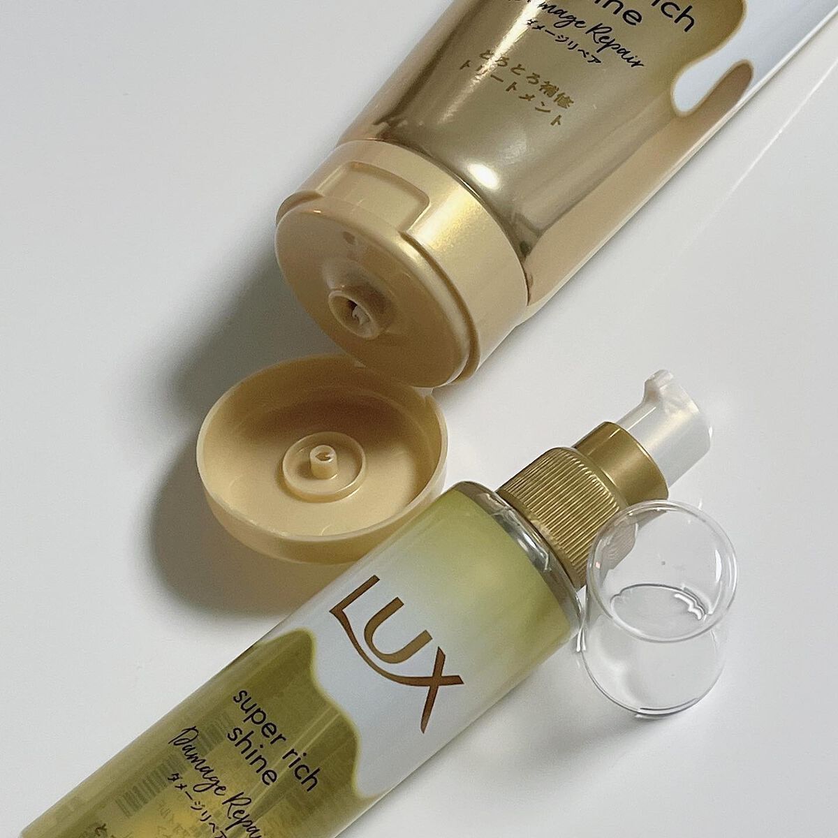 スーパーリッチシャイン ダメージリペア とろとろ補修トリートメント/LUX/洗い流すヘアトリートメントを使ったクチコミ（2枚目）