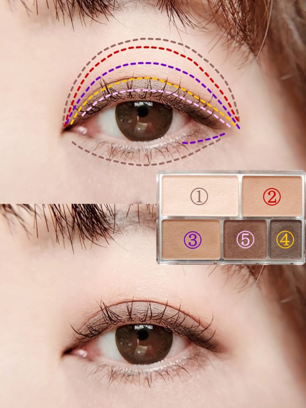 パーフェクトマルチアイズ/キャンメイク/アイシャドウパレットを使ったクチコミ(3枚目)