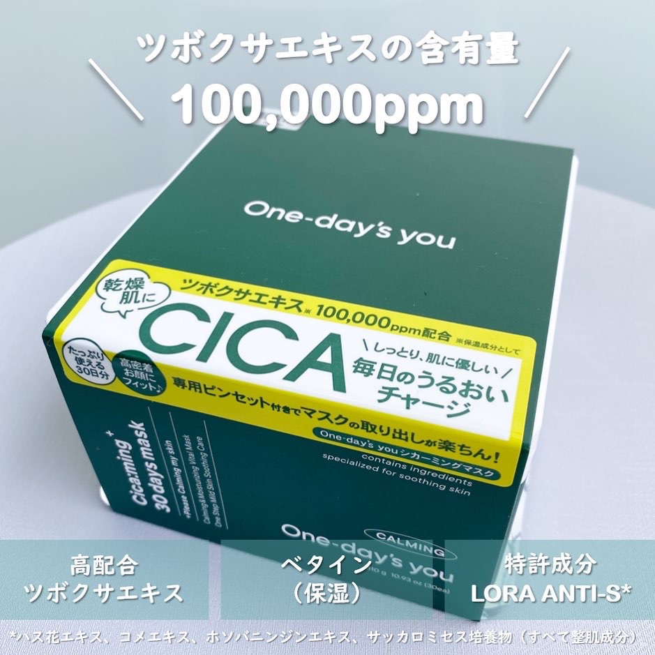 シカーミング30daysマスク/One-day's you/シートマスク・パックを使ったクチコミ（2枚目）