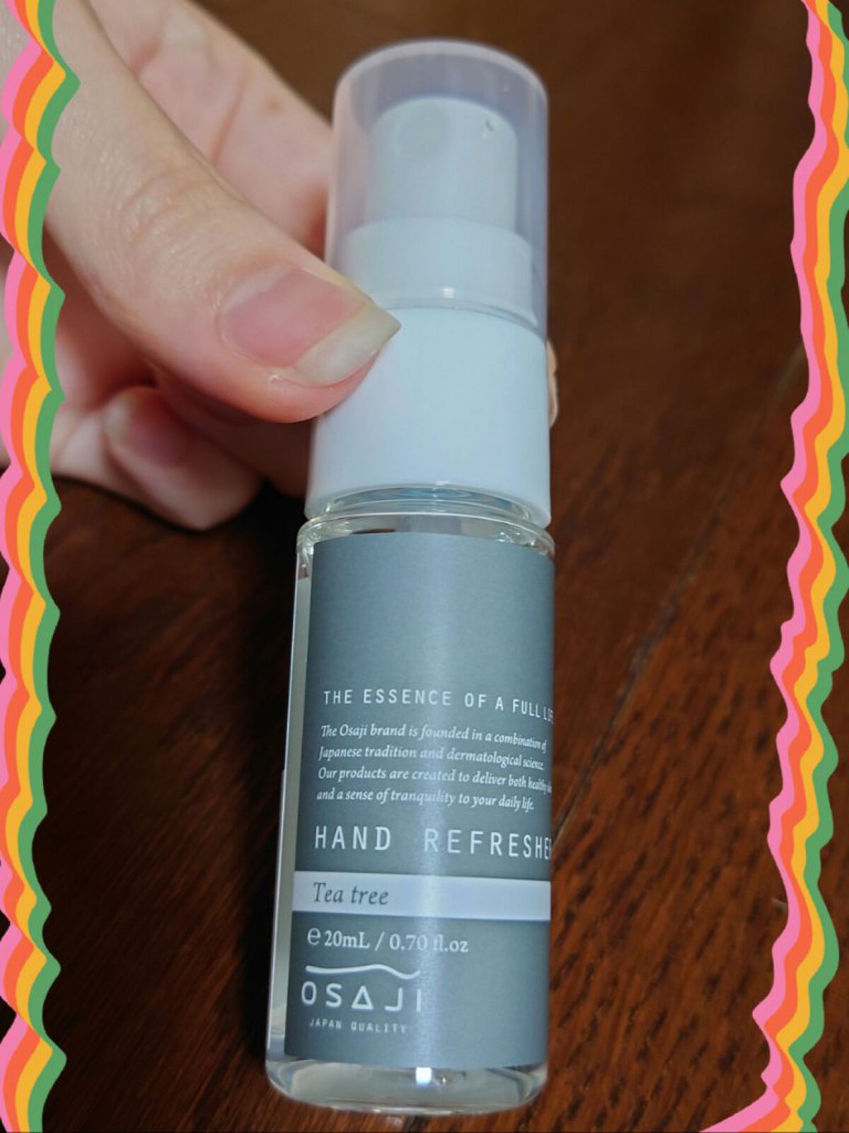 ハンドリフレッシャー/OSAJI/ハンドクリームを使ったクチコミ（1枚目）