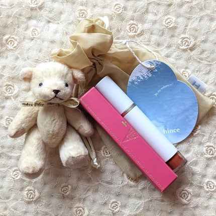 ムードインハンサーウォーターリキッドグロウ W007 ギフティッド/hince/口紅を使ったクチコミ(1枚目)