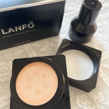 パールクリスタルファンデーション/LANFO/クッションファンデーションを使ったクチコミ(2枚目)