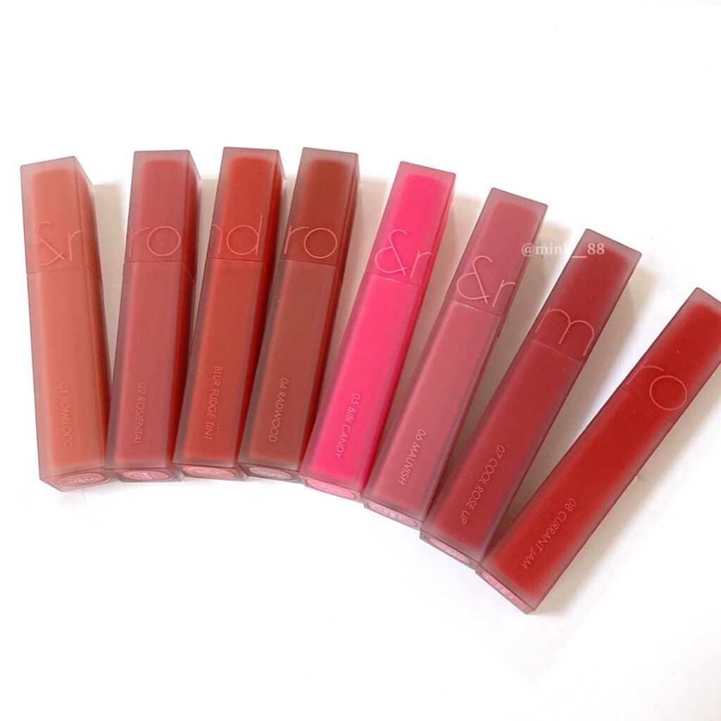 rom&nd ブラーファッジティント/rom&nd/リップティントを使ったクチコミ(5枚目)