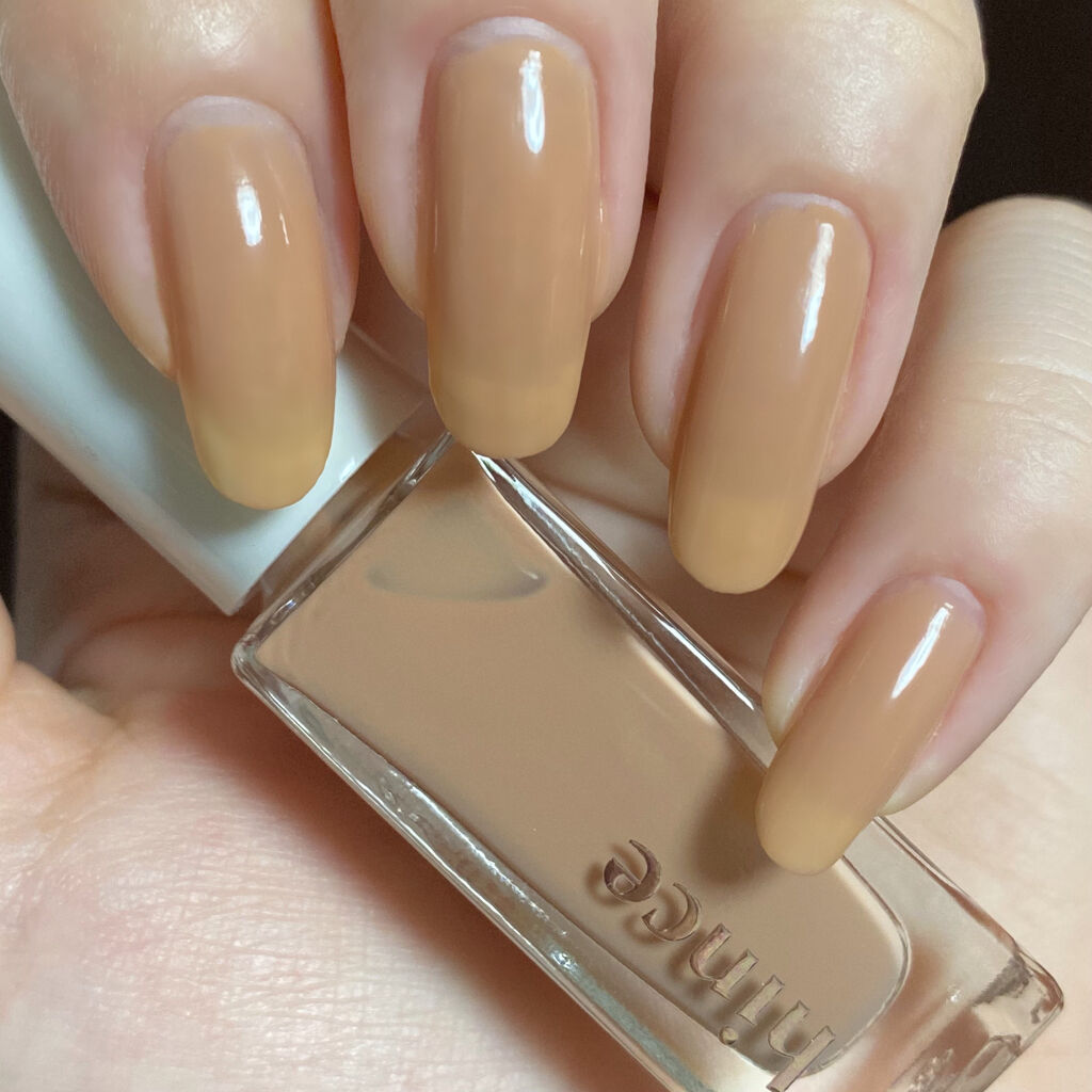 グロウアップネイルカラー [G003]ウォームスペル/hince/マニキュアを使ったクチコミ（2枚目）