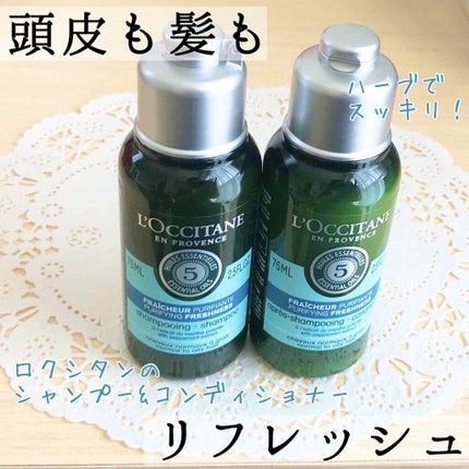 ファイブハーブス ピュアフレッシュネス シャンプー/コンディショナー/L'OCCITANE/市販シャンプーを使ったクチコミ(1枚目)